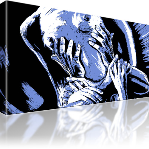 Erotik Akt Popart Bilder Kunstdruck auf Keilrahmen - Bild 5 von 31