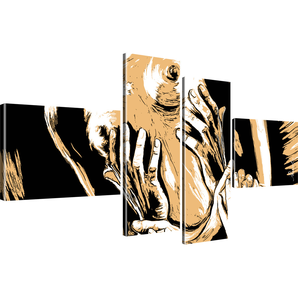 Erotik Akt Popart Bilder Kunstdruck auf Keilrahmen - Bild 20 von 31