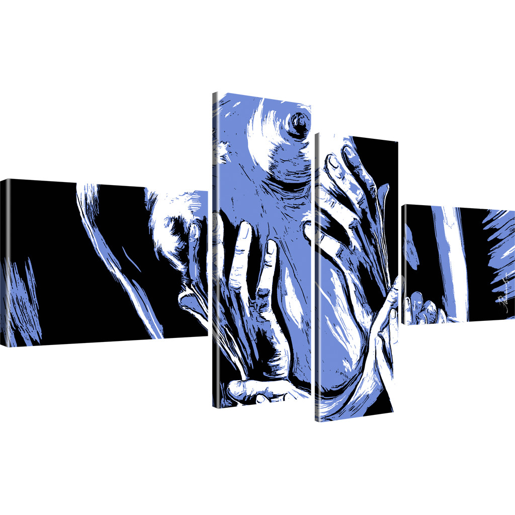 Erotik Akt Popart Bilder Kunstdruck auf Keilrahmen - Bild 23 von 31