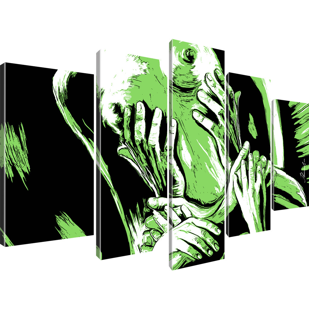 Erotik Akt Popart Bilder Kunstdruck auf Keilrahmen - Bild 30 von 31